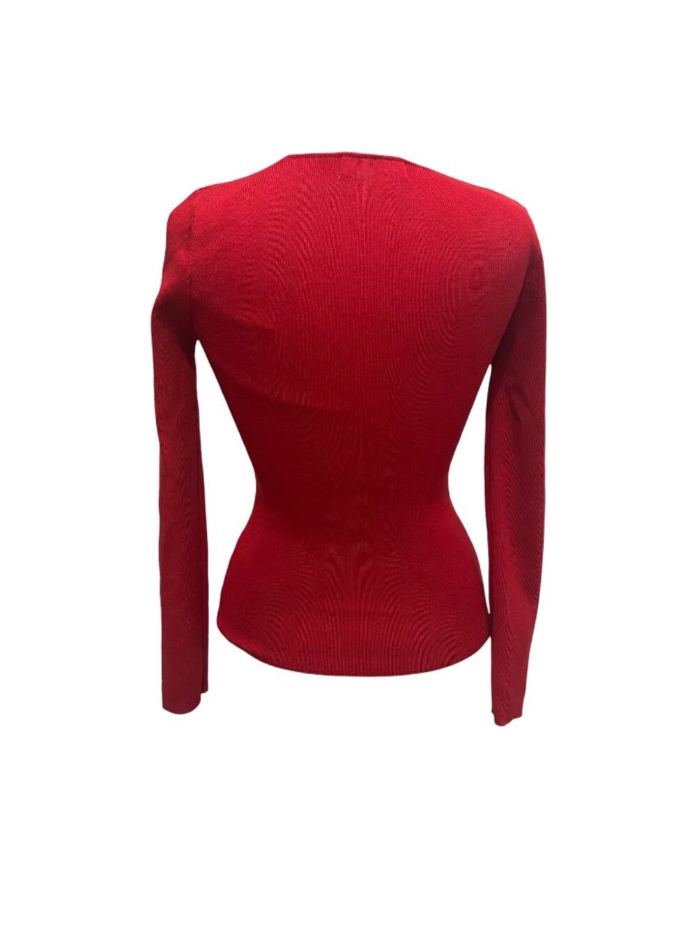 Serafina Australia Red Knit 2 Piece Skirt Set Size 10 Pleated Midi Sweater - Picture 8 of 12
